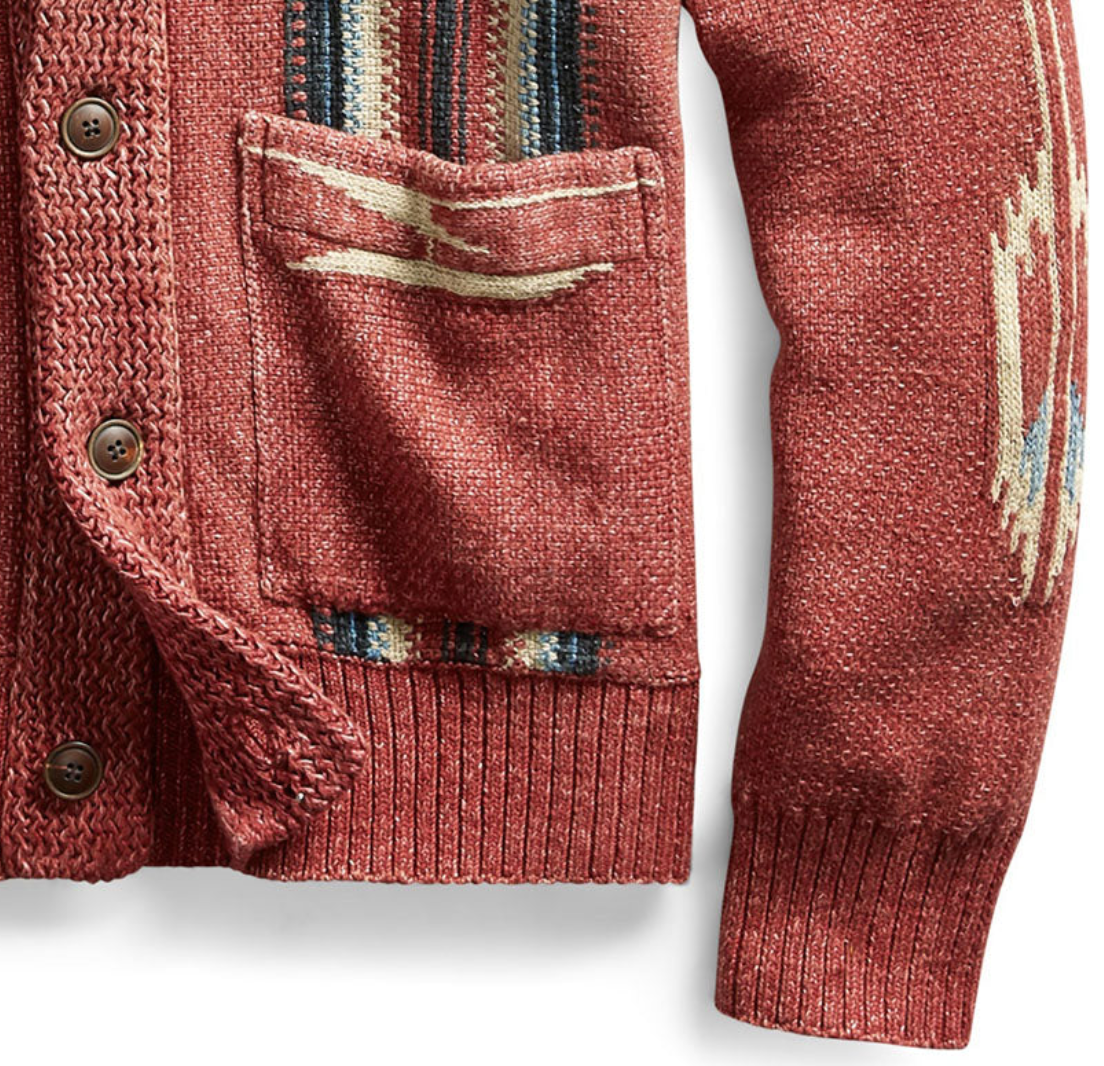 DARIO - Moderner Langarm-Strick-Pullover im Vintage Look für Männer