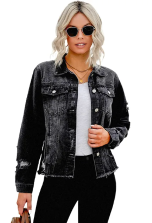 ELLEN - Himmelblaue Jeansjacke