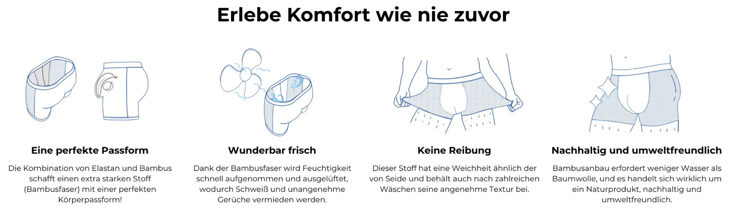 BOXERHERO™ - Die ultimative Boxershorts aus Bambusfasern (5+5 FREI NUR HEUTE)