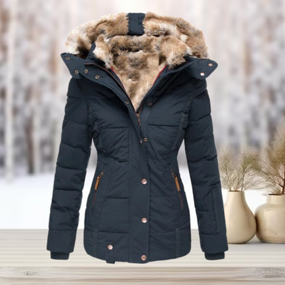 LALIA - Elegante Winter-Pelzjacke mit Kapuze 2023