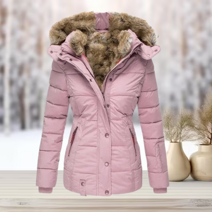 LALIA - Elegante Winter-Pelzjacke mit Kapuze 2023