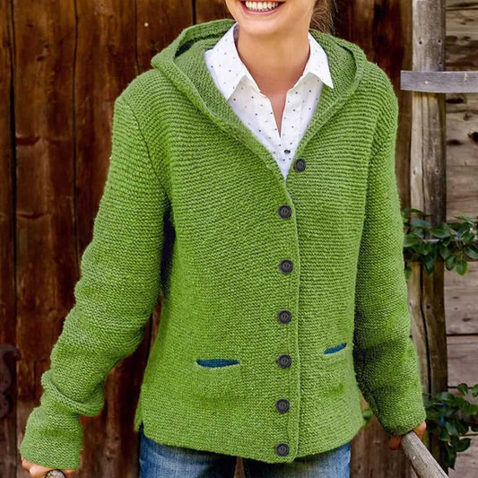 GRETA - Warmer italienischer Strick-Cardigan für Frauen