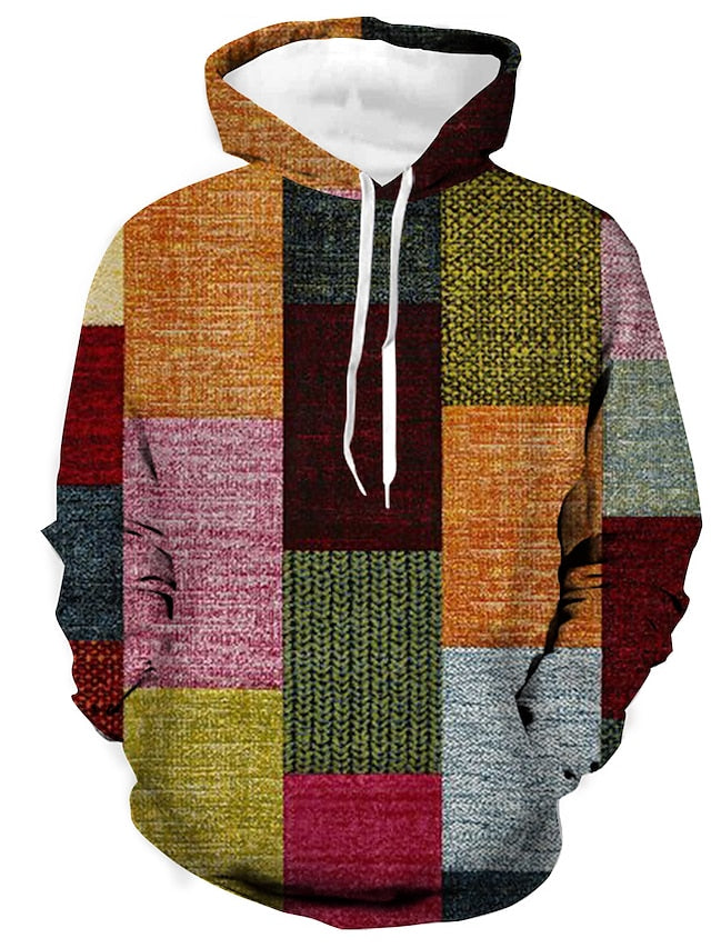 ENZIO - Stylischer Winter-Hoodie mit Karomuster