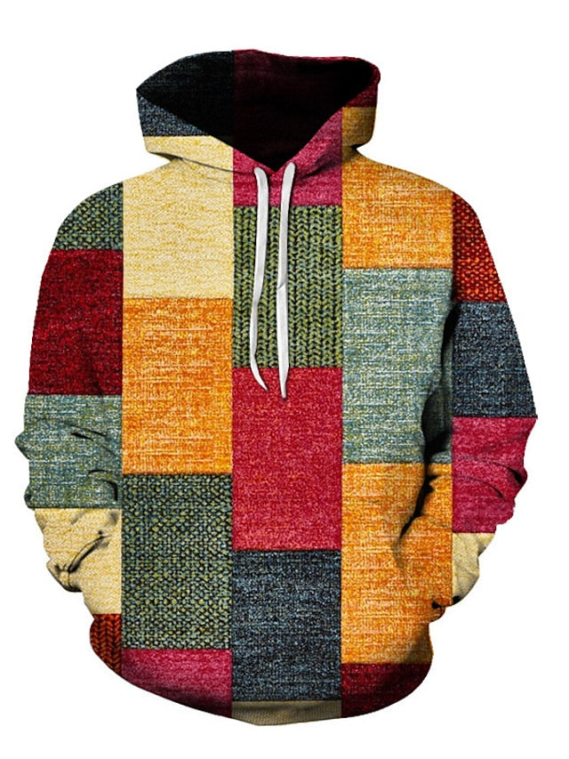 ENZIO - Stylischer Winter-Hoodie mit Karomuster