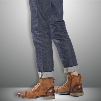 MAX™ | Herren Stilvolle Lederstiefel