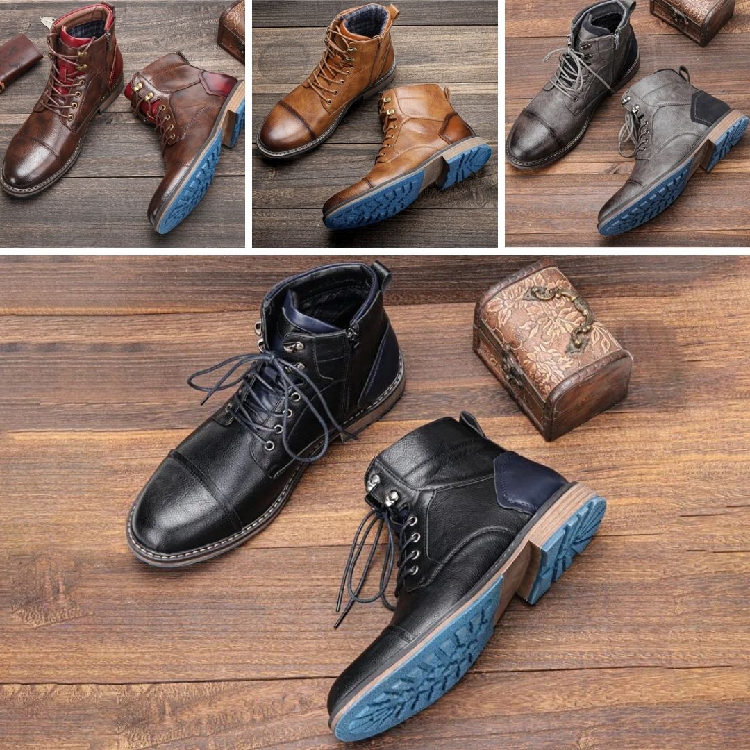 MAX™ | Herren Stilvolle Lederstiefel