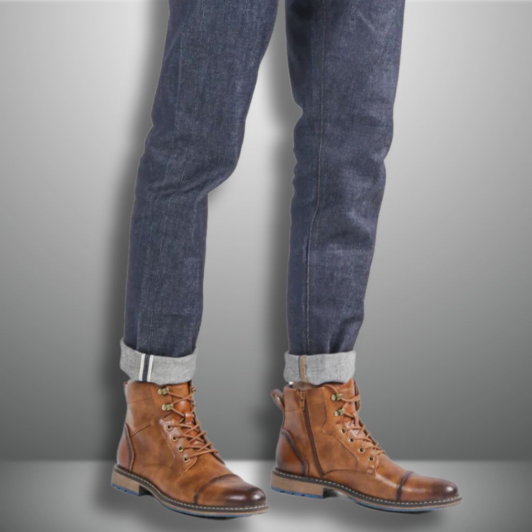 MAX™ | Herren Stilvolle Lederstiefel