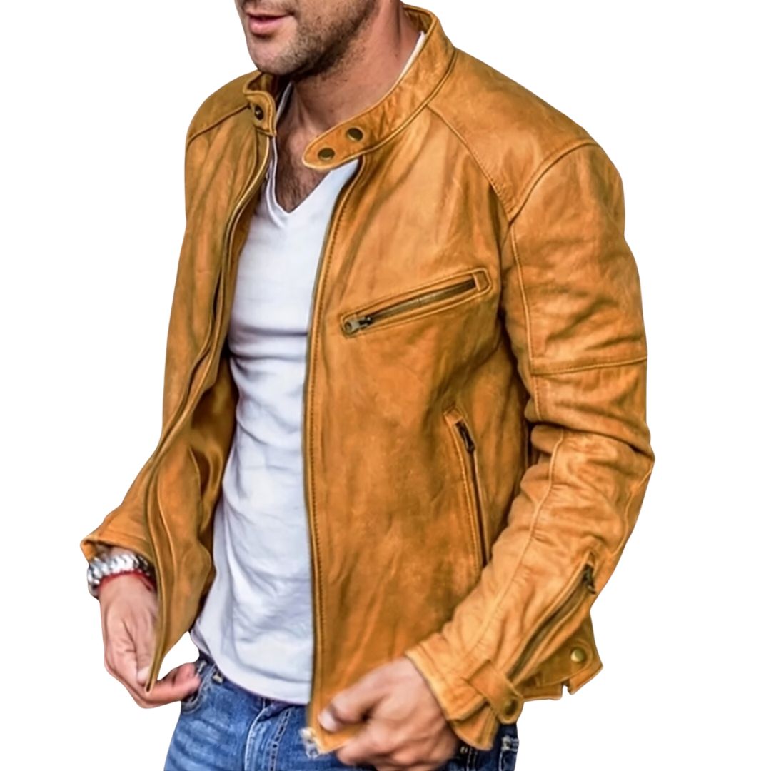 Ethan  | Herren Leder Motorrad Jacke