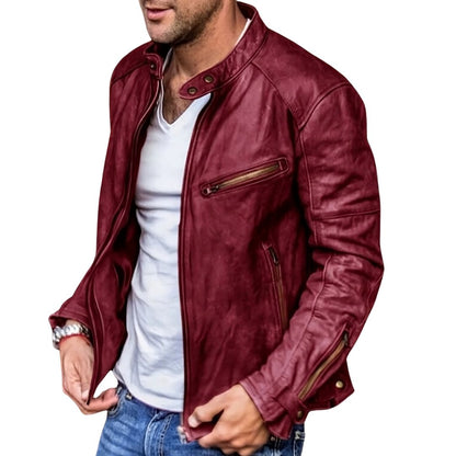 Ethan  | Herren Leder Motorrad Jacke