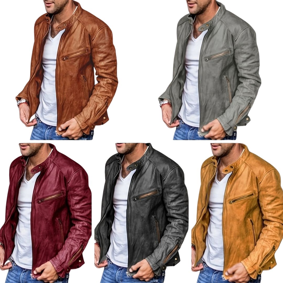 Ethan  | Herren Leder Motorrad Jacke