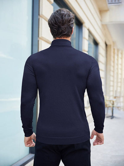 LORENZO - Rollkragenpullover Basic Slim Fit