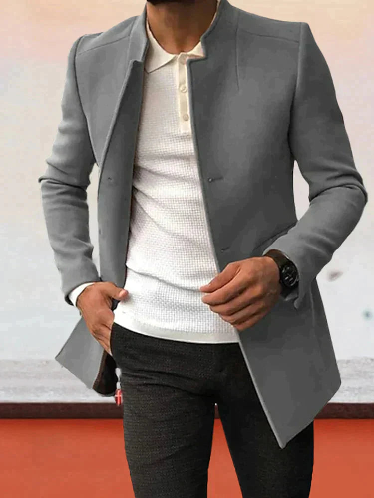 LEANDRO - Trendy Solid Tweed Blazer