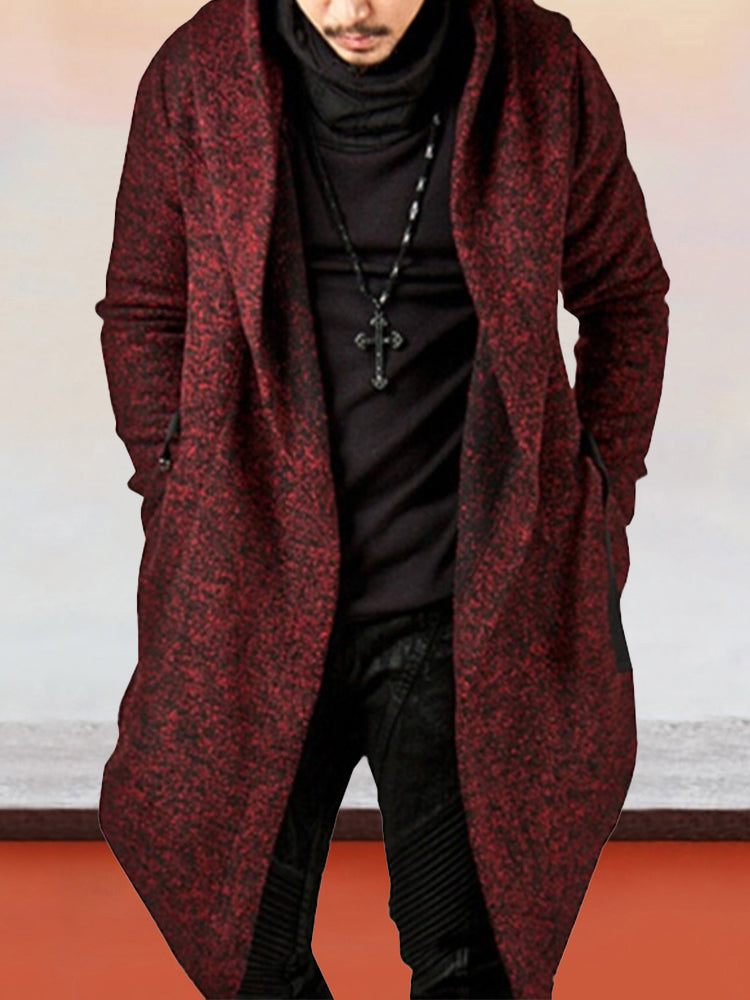 ALEANDRO - Stilvolle Strickjacke mit Kapuze und Schalkragen