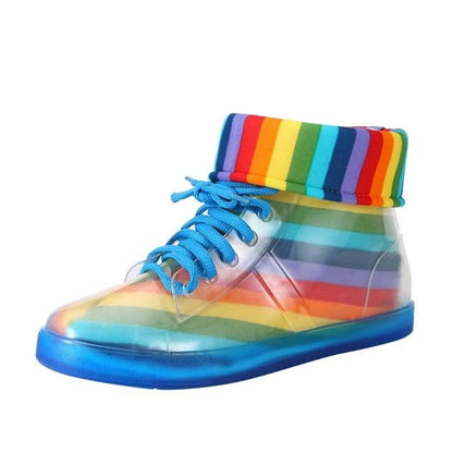 Regenbogen - warme und wasserfeste Damen-Boots